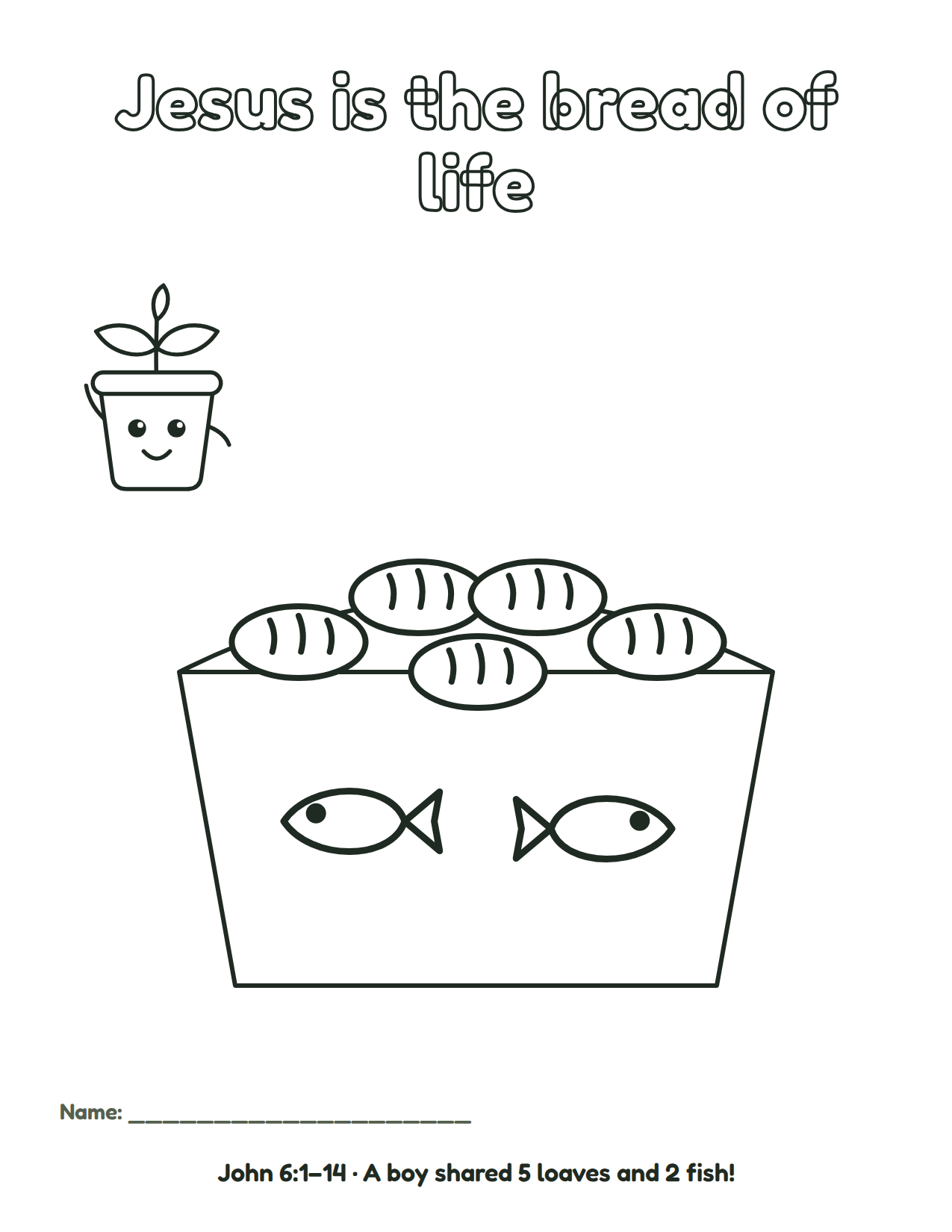 Coloring page for week 3
