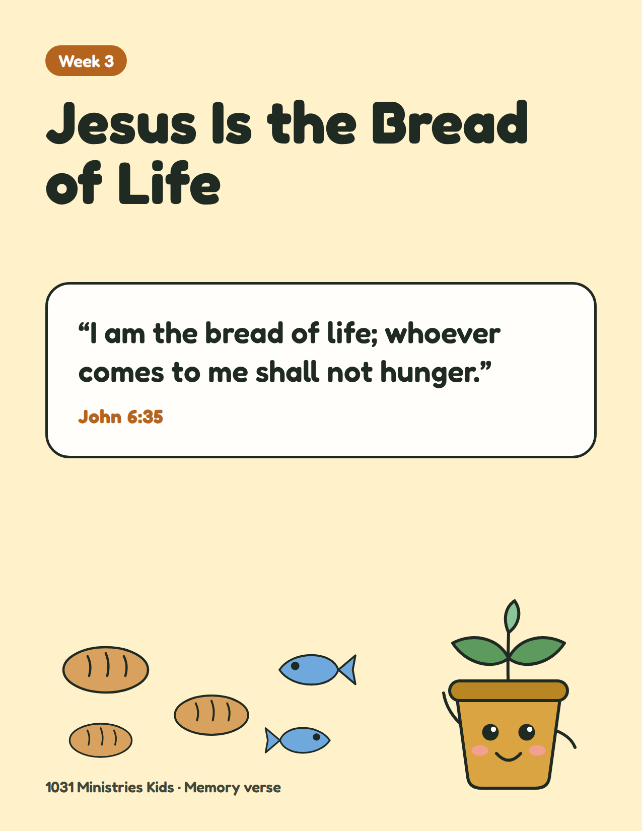 Memory verse poster for week 3