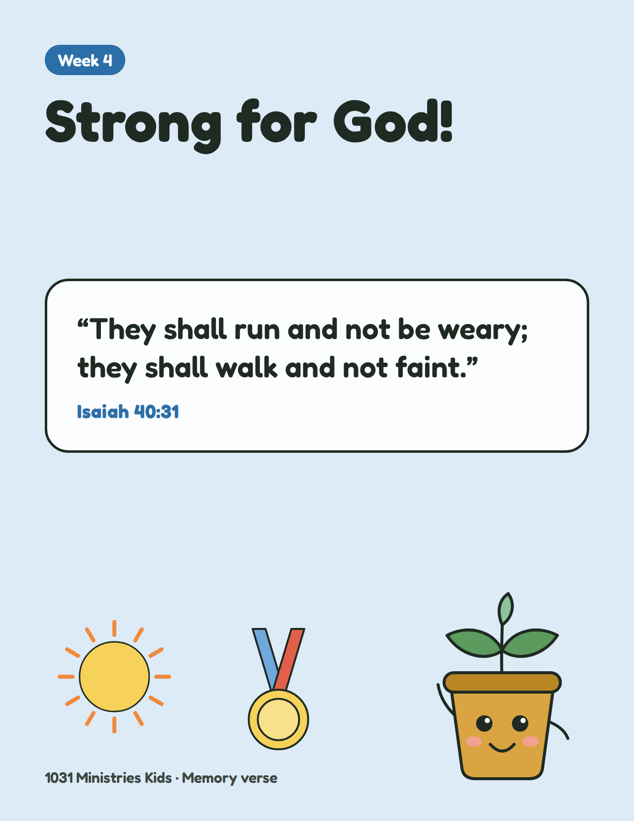 Memory verse poster for week 4