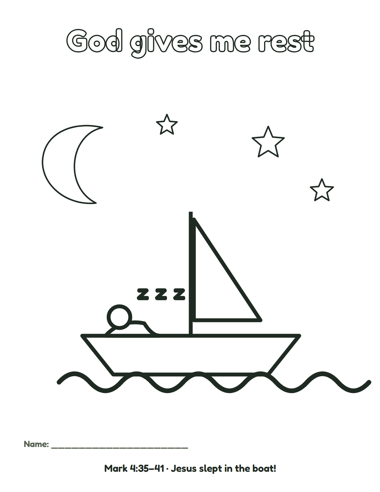 Coloring page for week 5