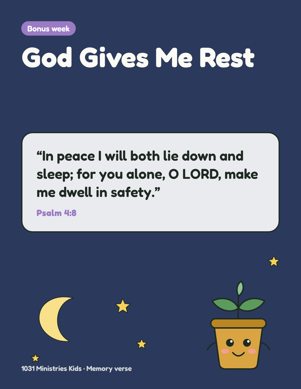 Memory verse poster for week 5